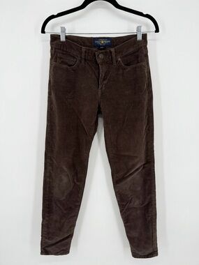 Lucky Brand Women's Skinny Jeans Brown Corduroy